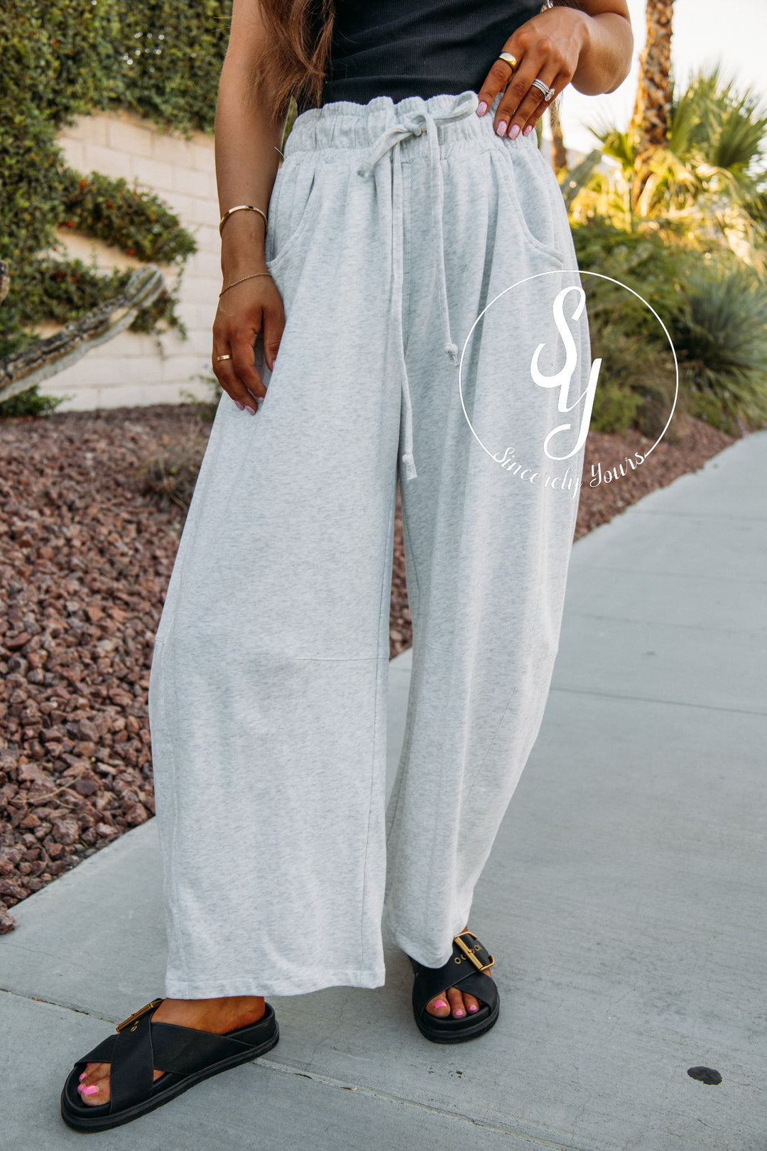 Jasmine Barrel Pant - Cloud Mist