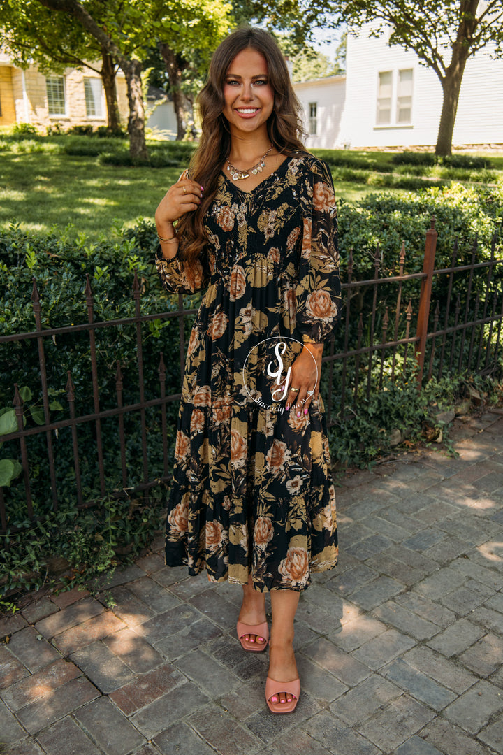 Fall Slowly Dress - Black