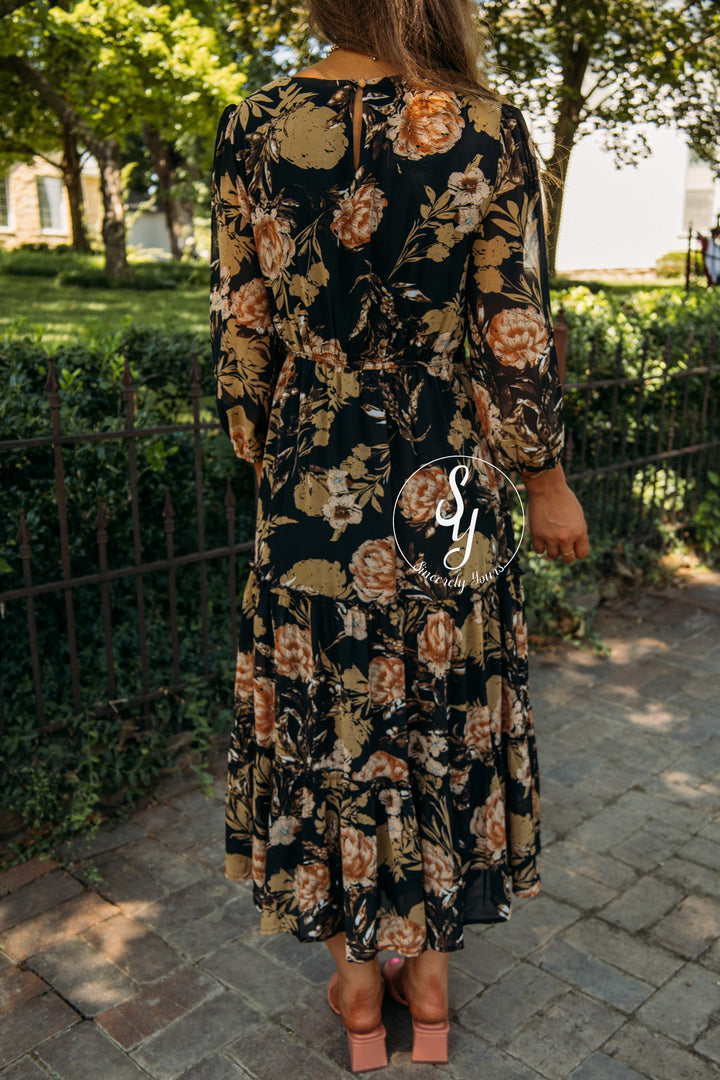 Fall Slowly Dress - Black