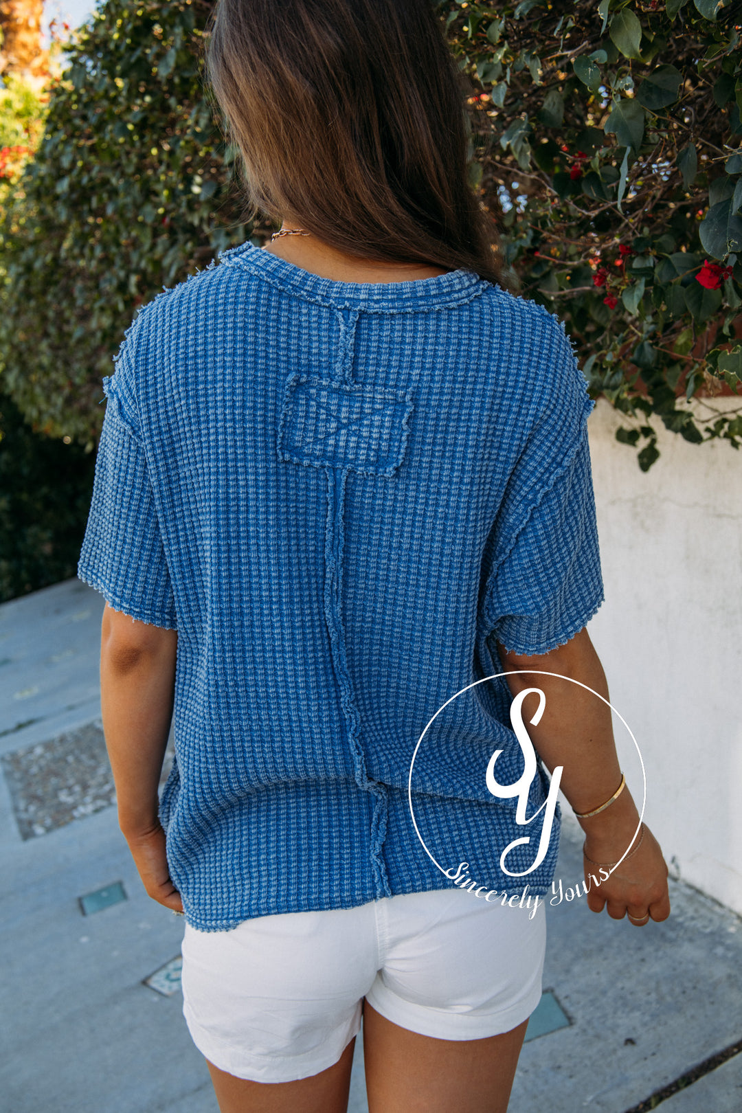 Casual Day Top - Denim Blue