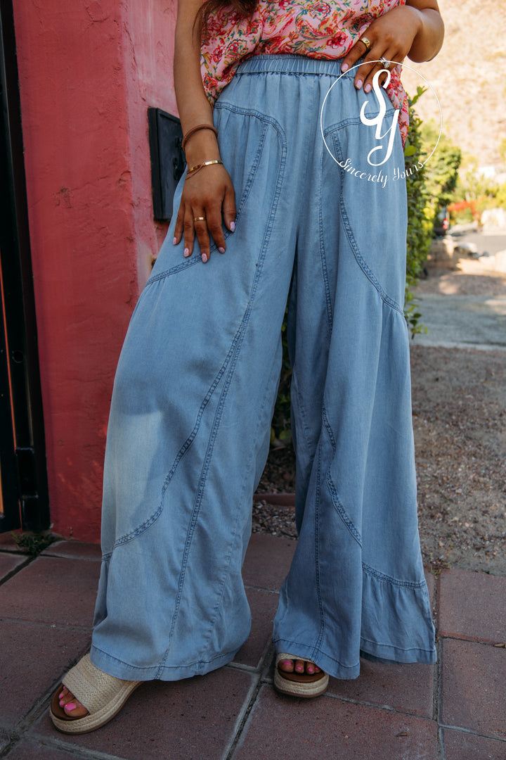 Fauna Pant - Lt Denim