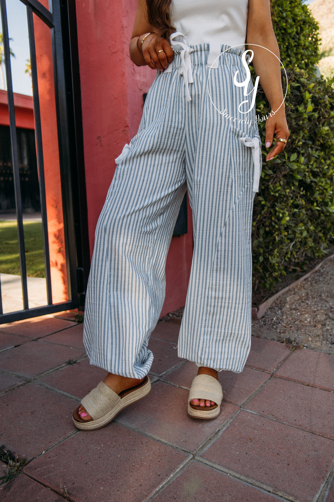 Instant Fashion Pant - White/Denim