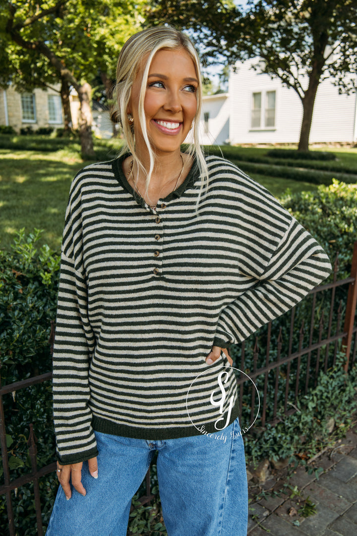 Cozy Feeling Sweater - Olive