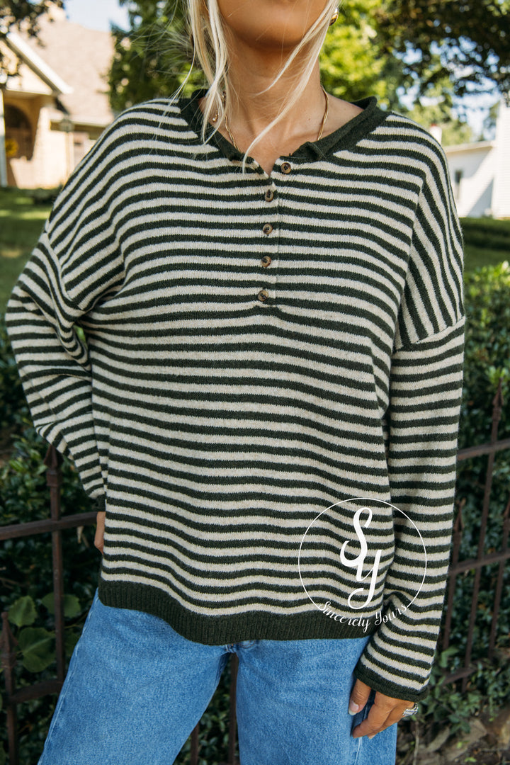 Cozy Feeling Sweater - Olive