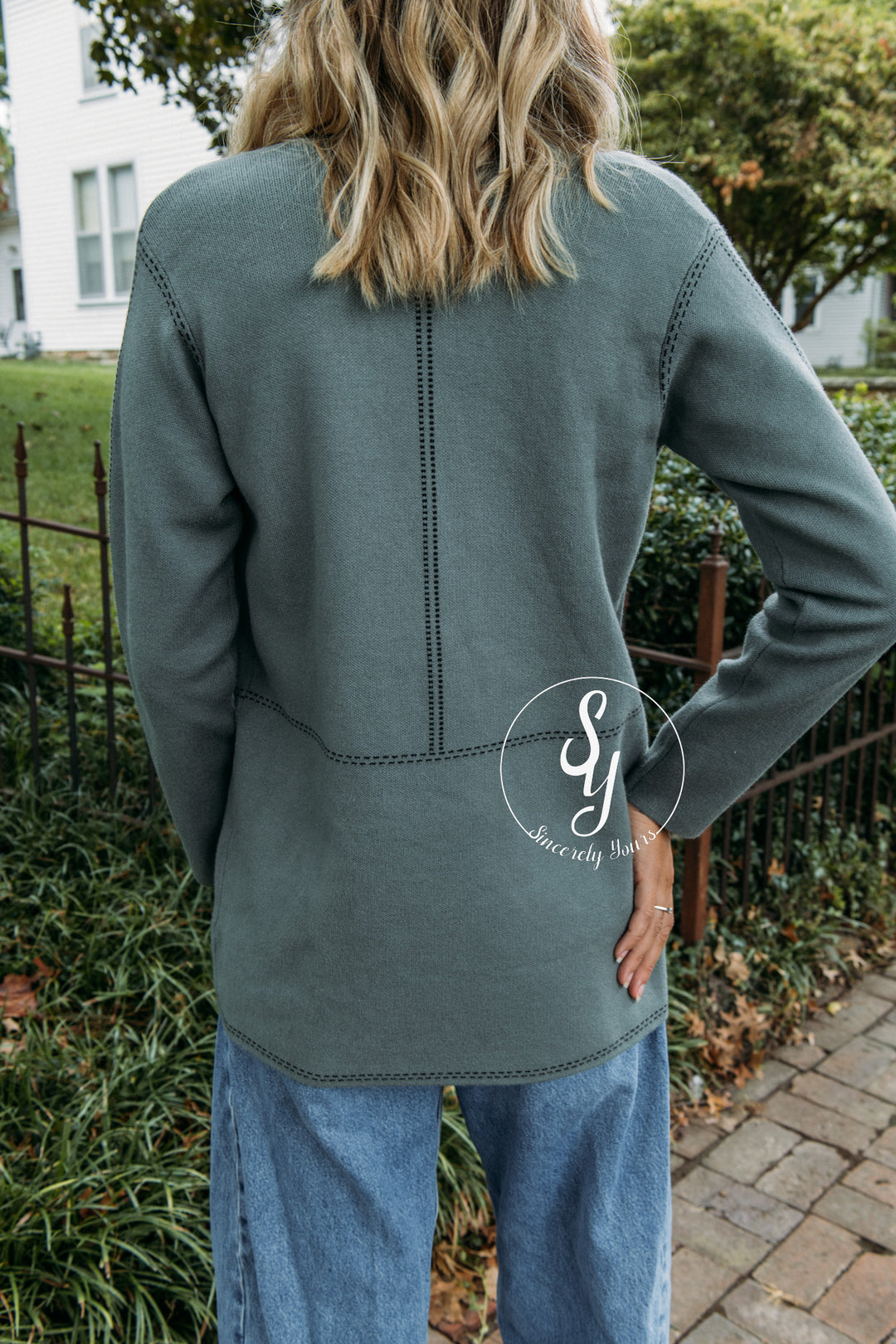 Terra Cardigan - Dusty Jade