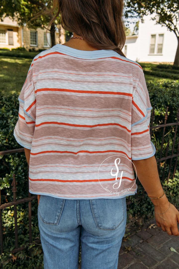 State Of Mind Top - Coral Breeze