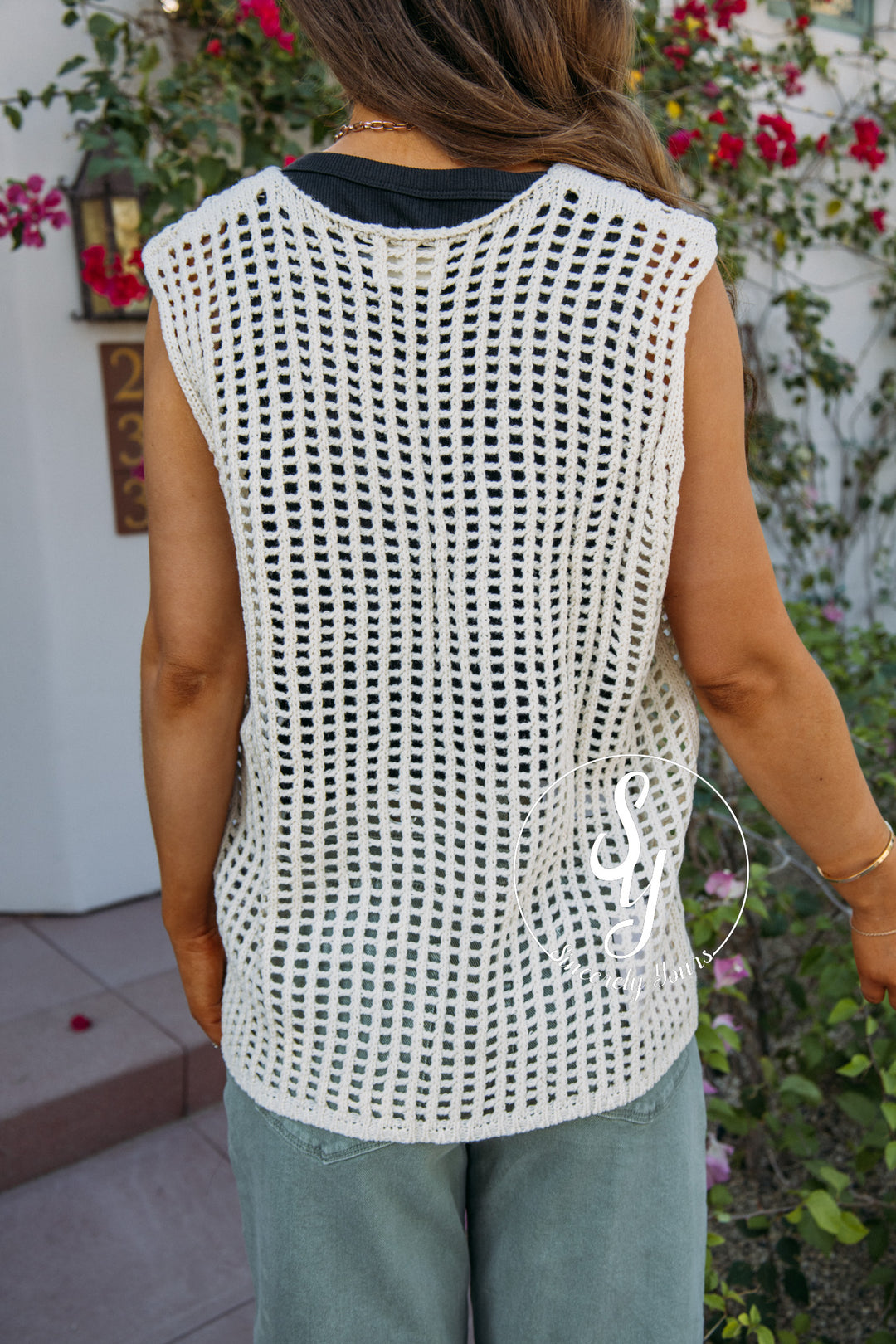 Perfectly Crocheted Top - Cream