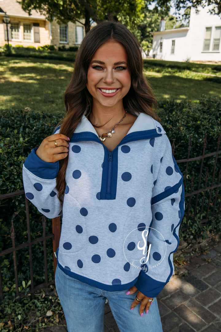 Orchard Pullover - Heather/Blue