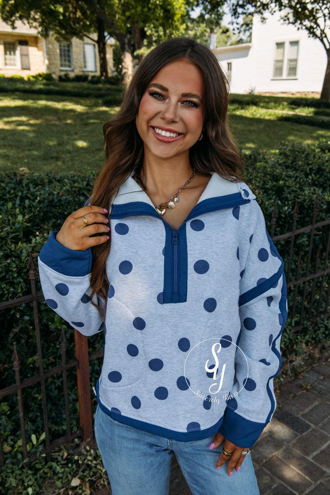 Orchard Pullover - Heather/Blue