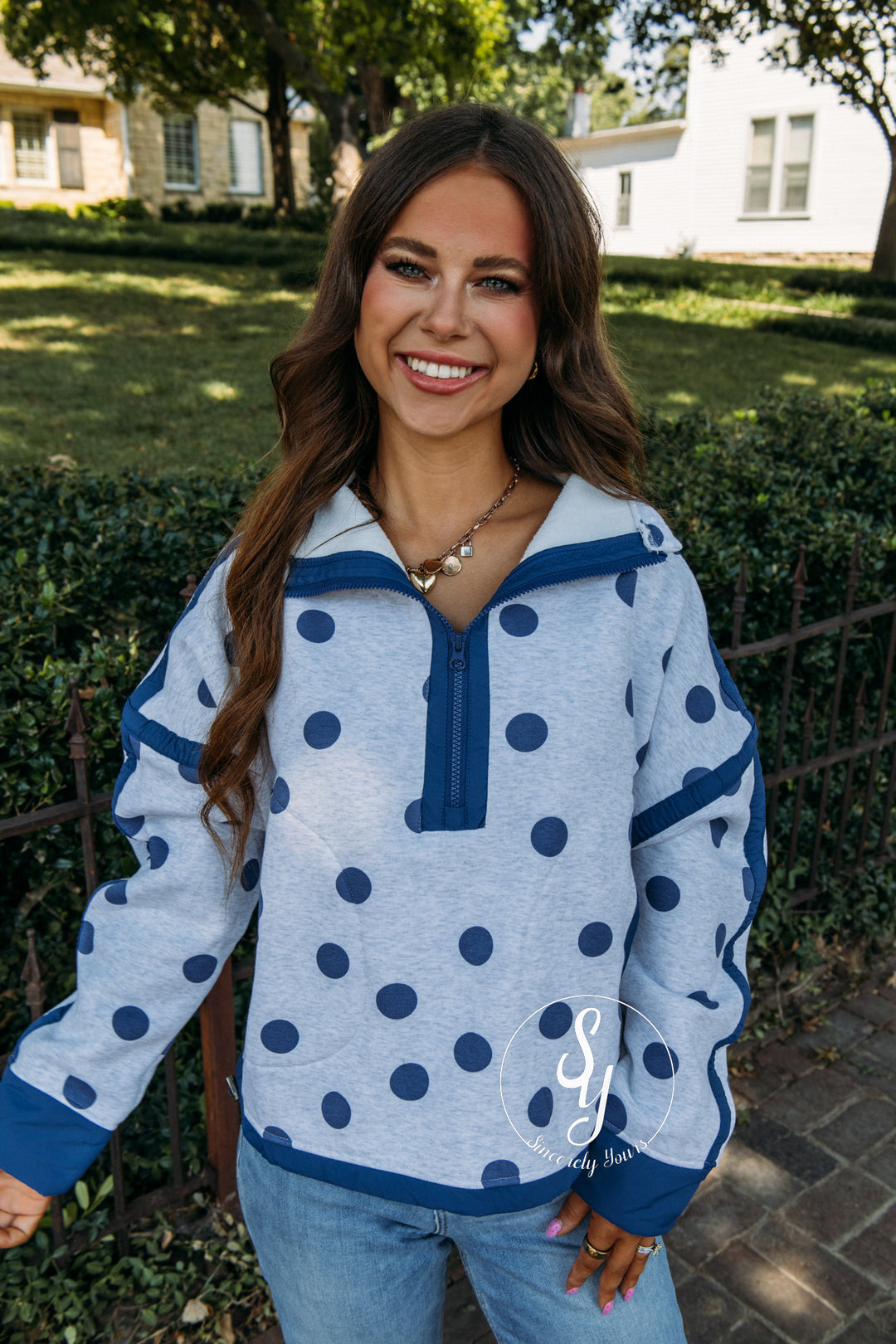 Orchard Pullover - Heather/Blue