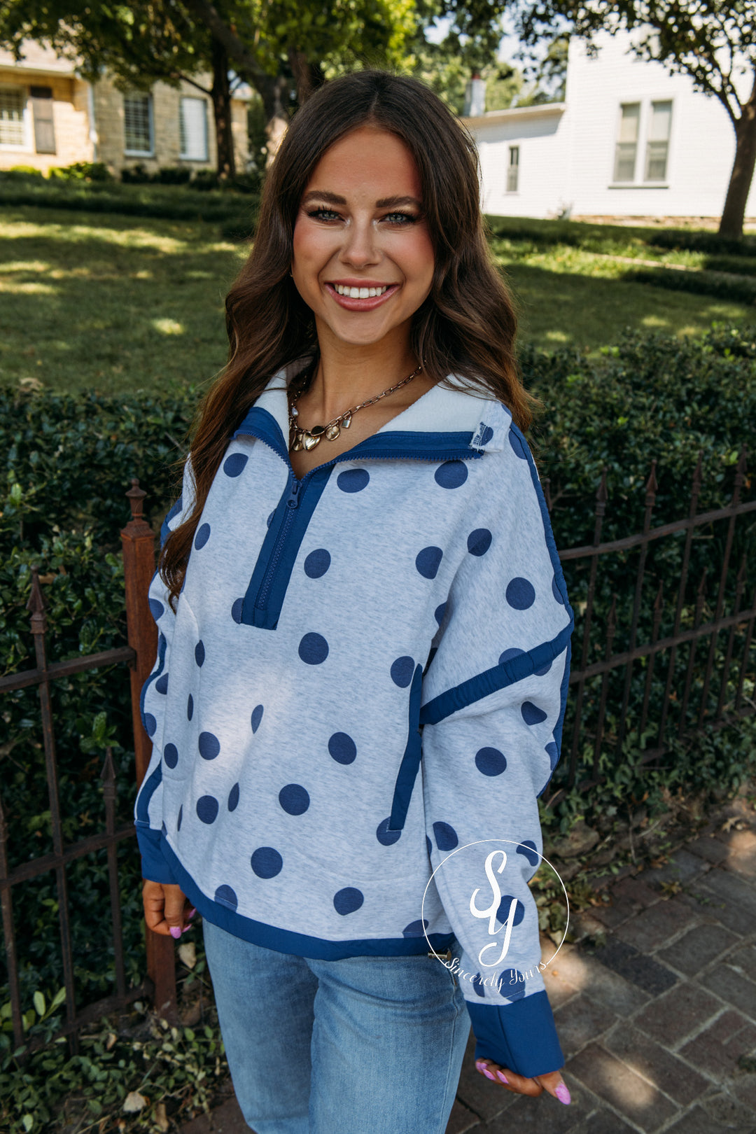 Orchard Pullover - Heather/Blue
