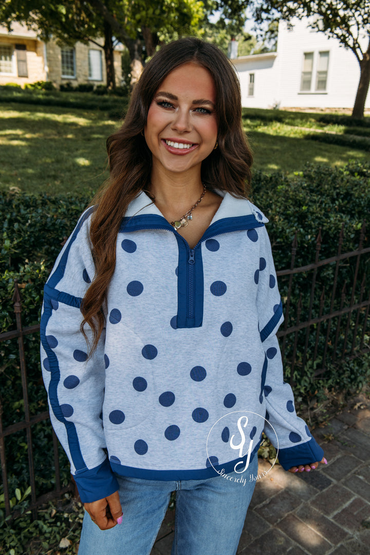 Orchard Pullover - Heather/Blue