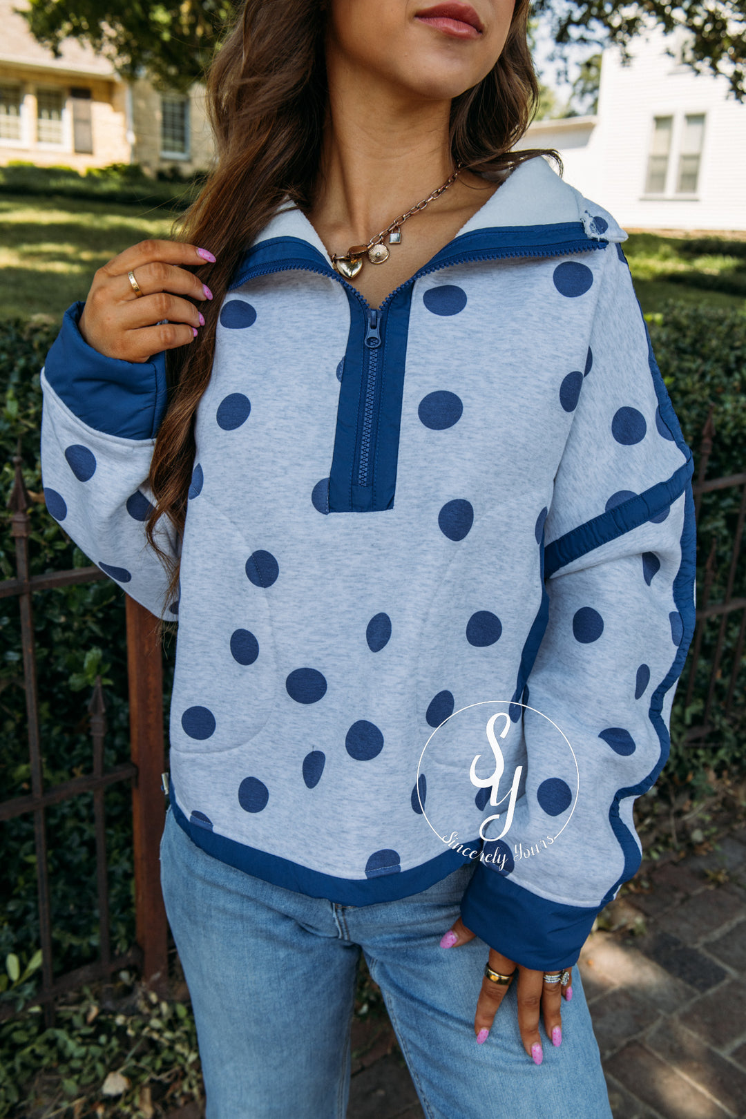 Orchard Pullover - Heather/Blue