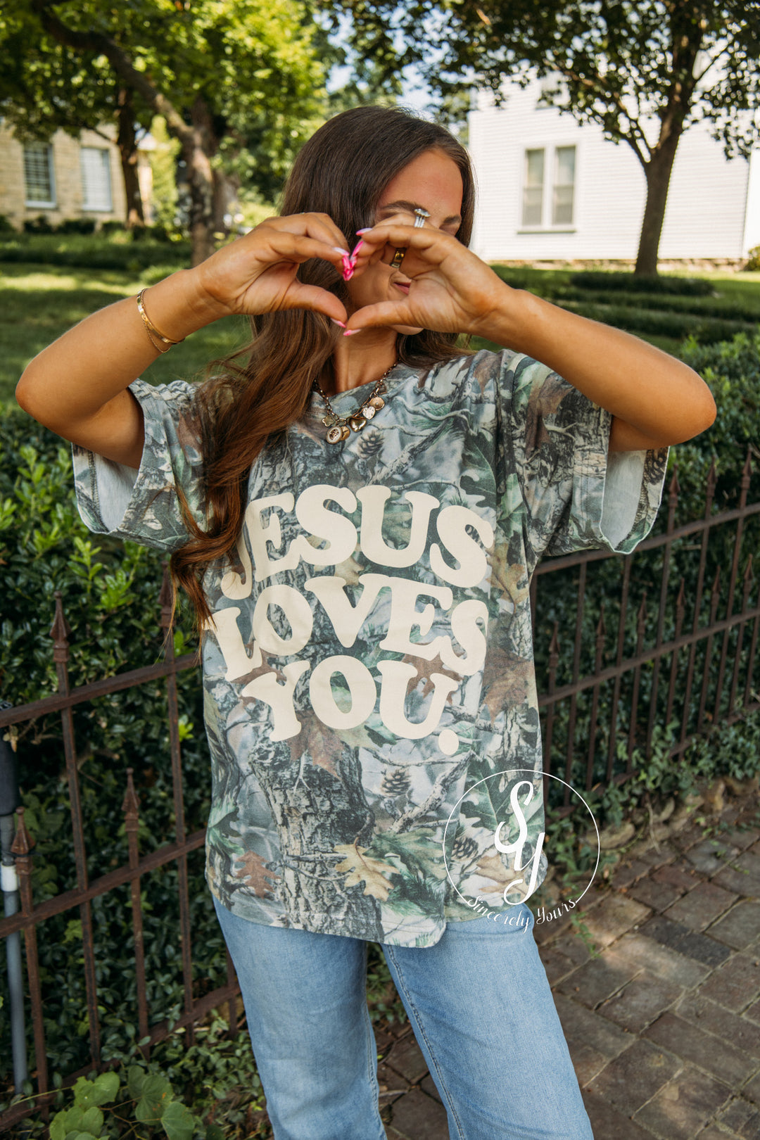 Jesus Loves You Graphic - Camo