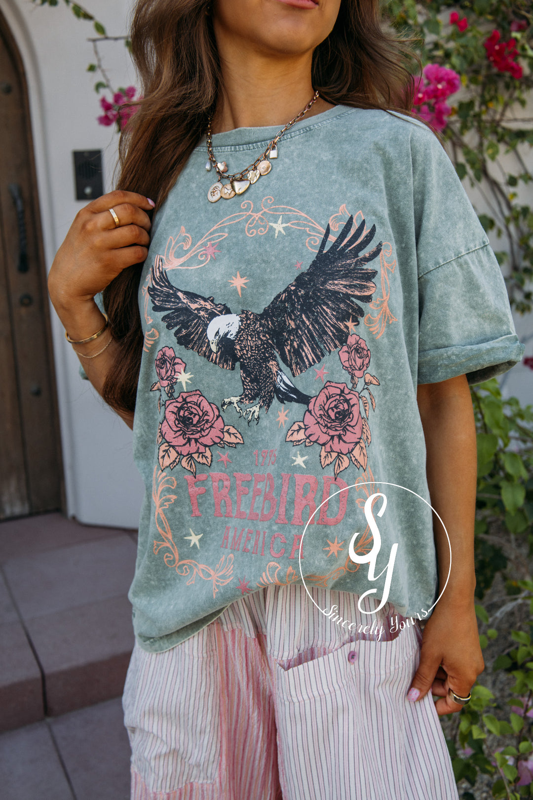 Freebird America Graphic Tee - Green