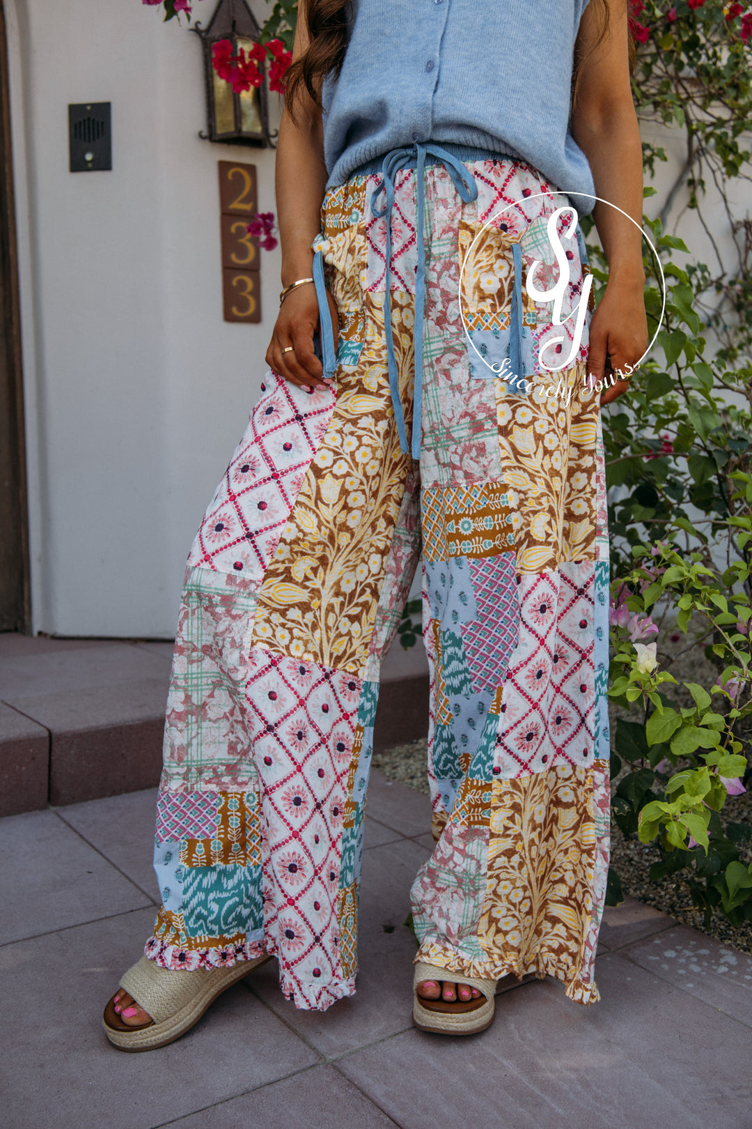 Abounding Color Pant - Pink Latte