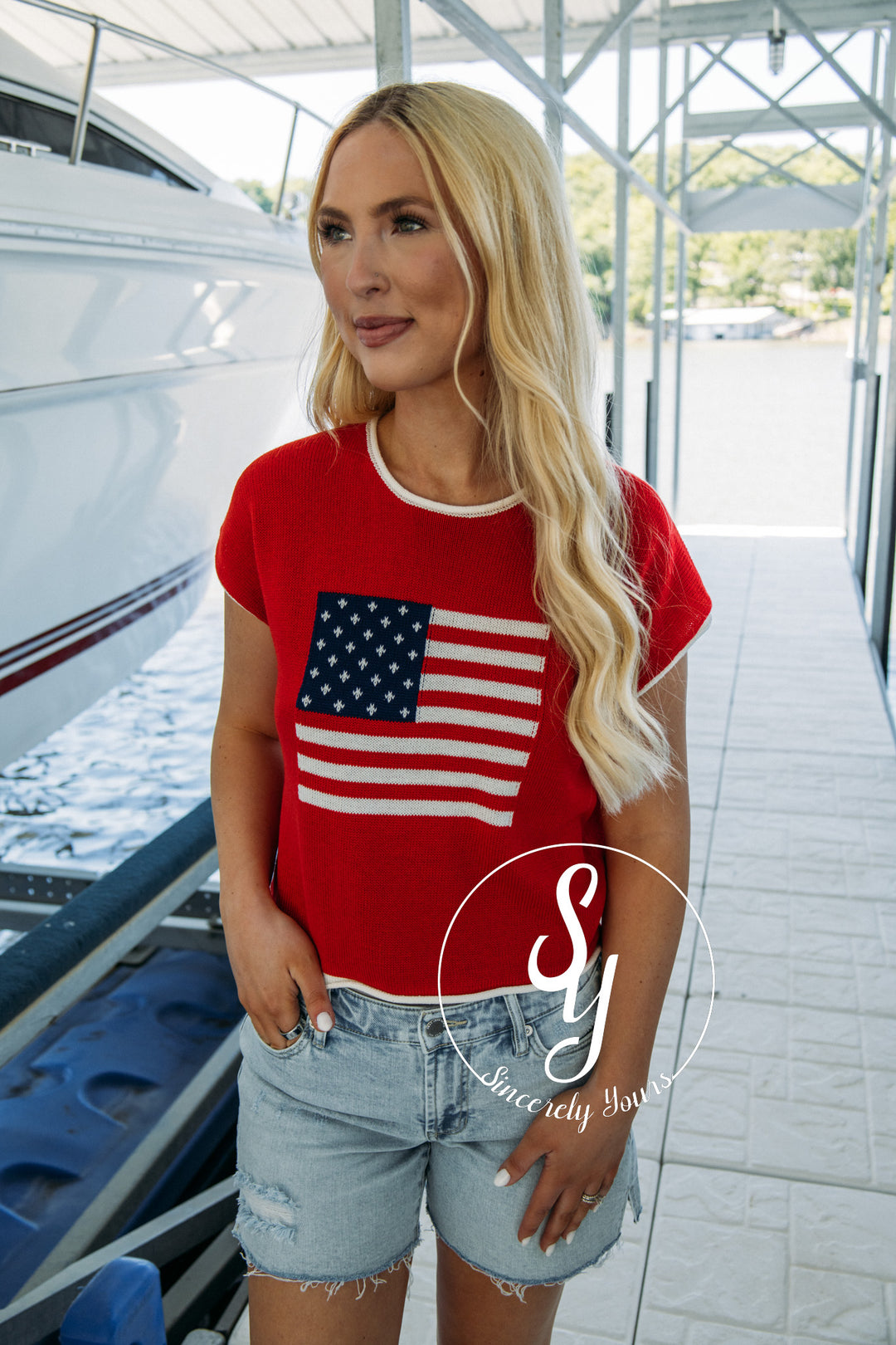 Liberty Lane Sweater - Red
