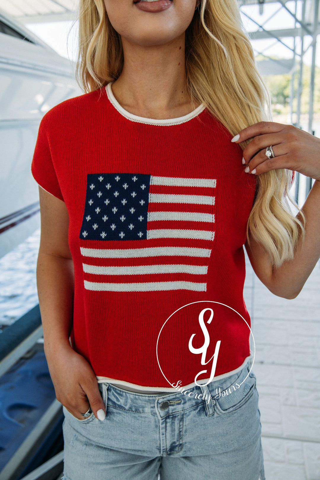 Liberty Lane Sweater - Red