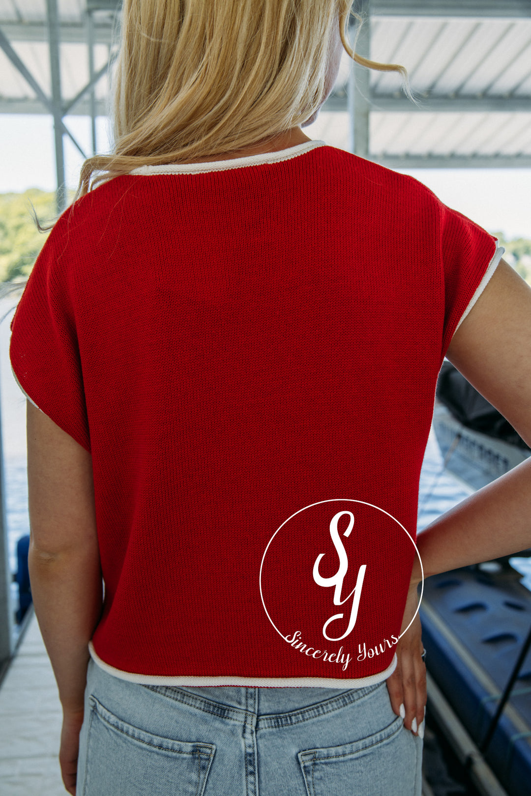 Liberty Lane Sweater - Red