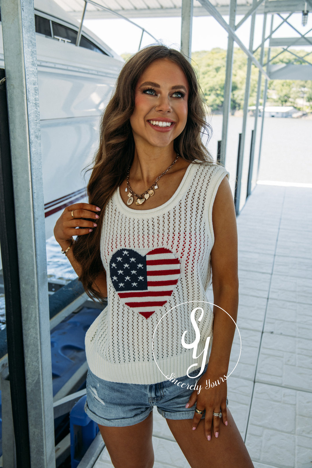 Heart Of America Tank - Off White