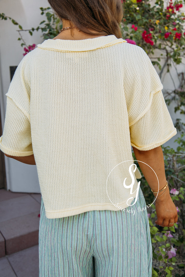 Bright Sun Top - Butter Yellow