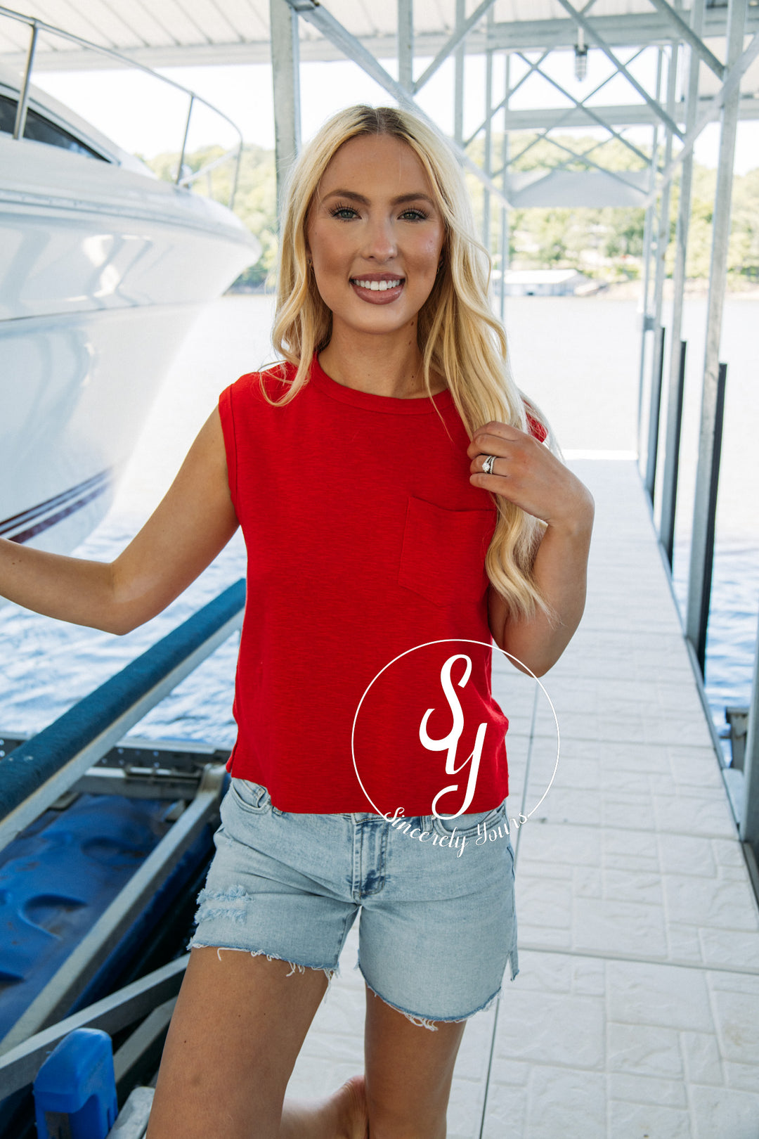 Summer Traditions Top - Red