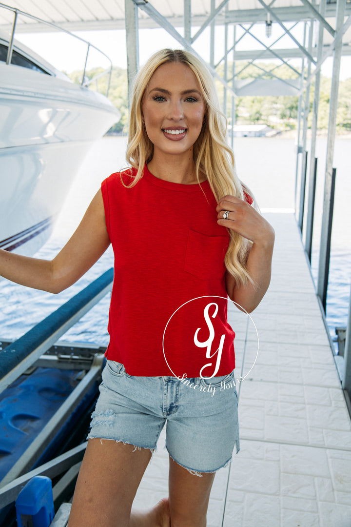 Summer Traditions Top - Red