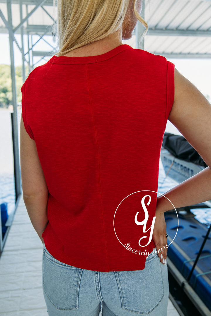 Summer Traditions Top - Red