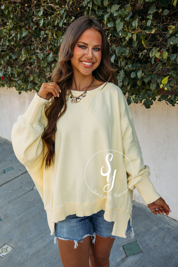 Giving Sun Feels Top - Light Yellow