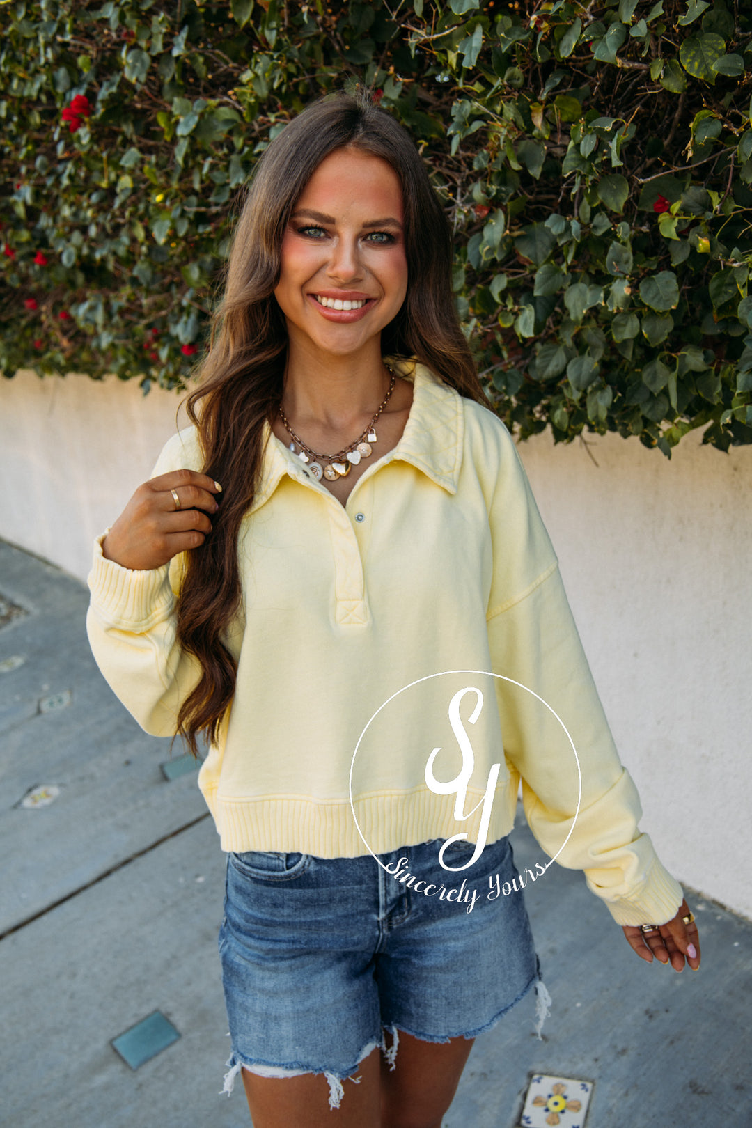 Sun Filled Day Sweater - Lt Yellow