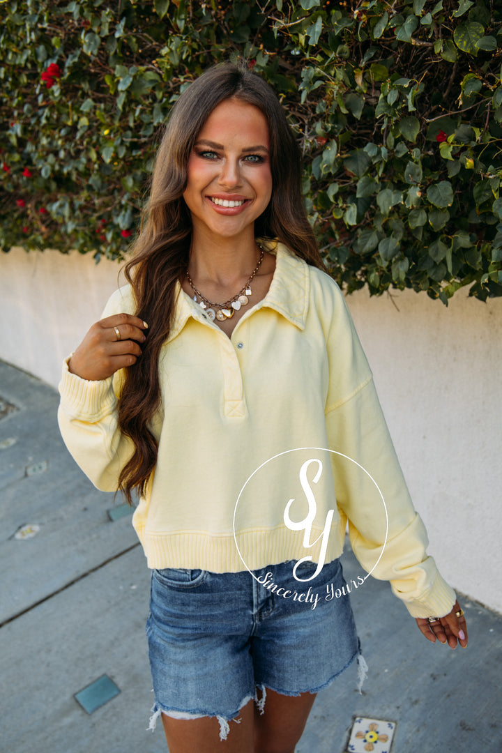 Sun Filled Day Sweater - Lt Yellow