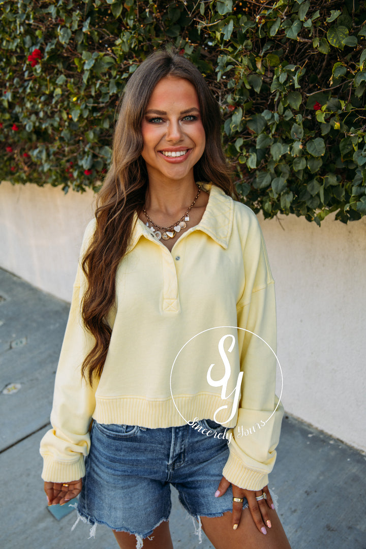 Sun Filled Day Sweater - Lt Yellow