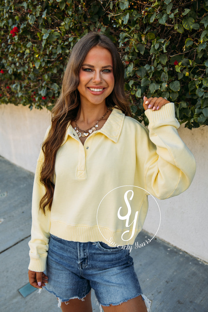 Sun Filled Day Sweater - Lt Yellow