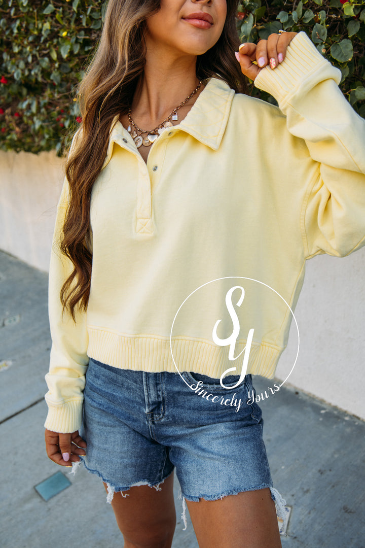 Sun Filled Day Sweater - Lt Yellow