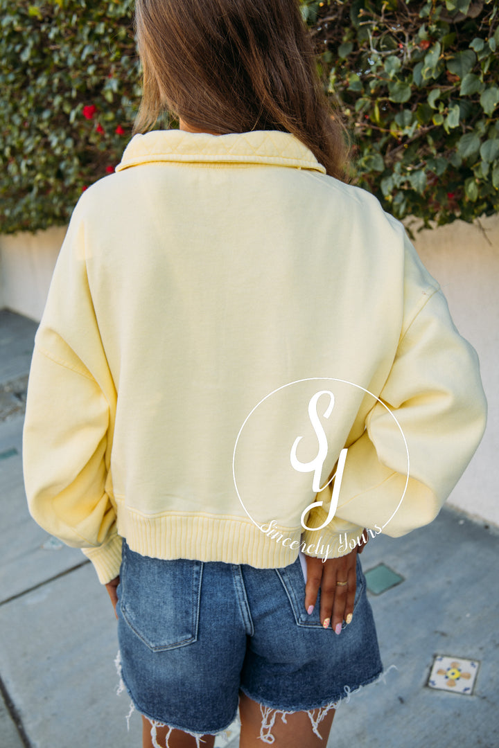 Sun Filled Day Sweater - Lt Yellow