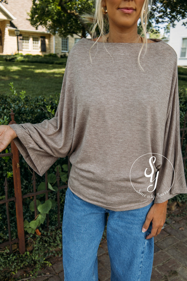 Off Duty Top- Mushroom