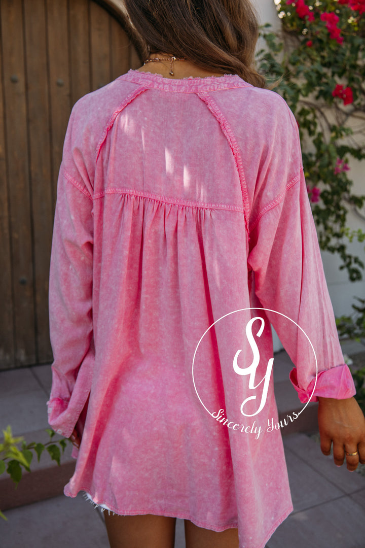 Lux Feeling Blouse - Pink