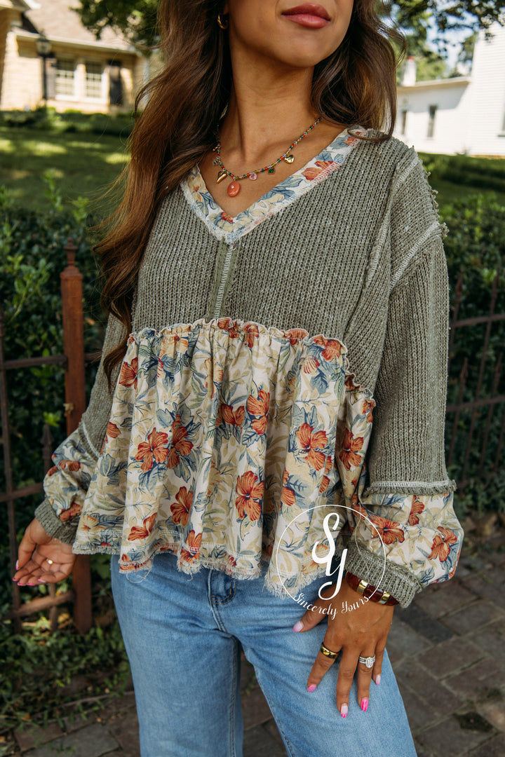 Cutie Soft Top - Mugwort Green