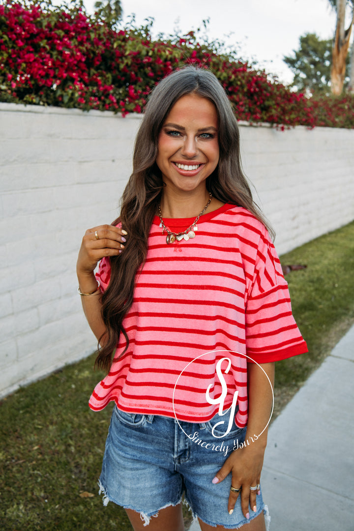 Mauve Moment Top - Pink/Red