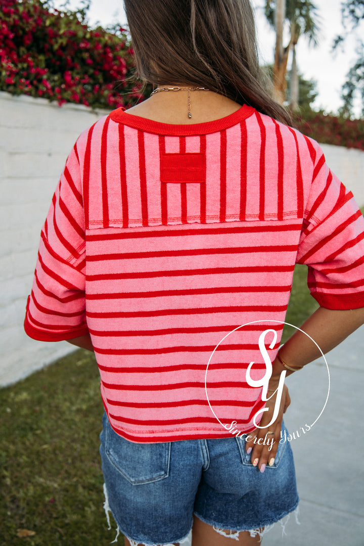 Mauve Moment Top - Pink/Red