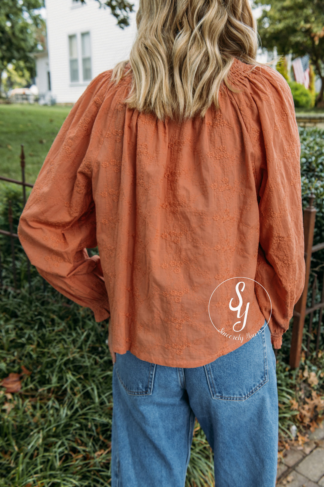 Parker Blouse - Terra Cotta