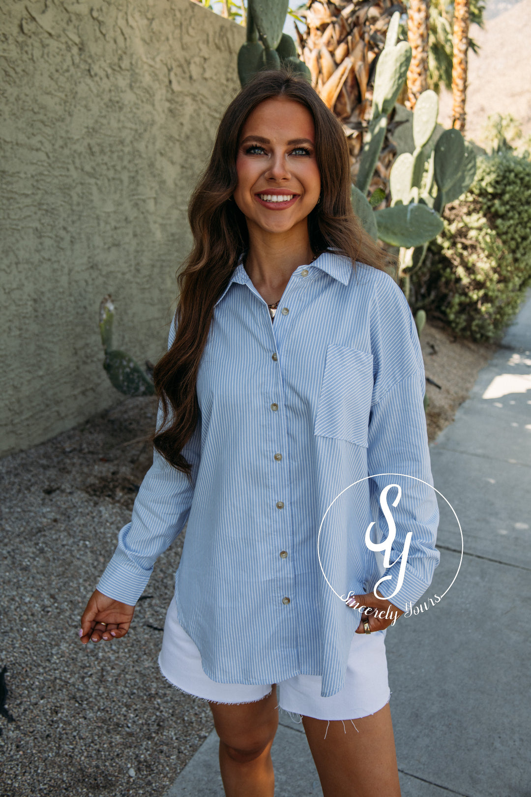Oceanic Feeling Blouse - Blue
