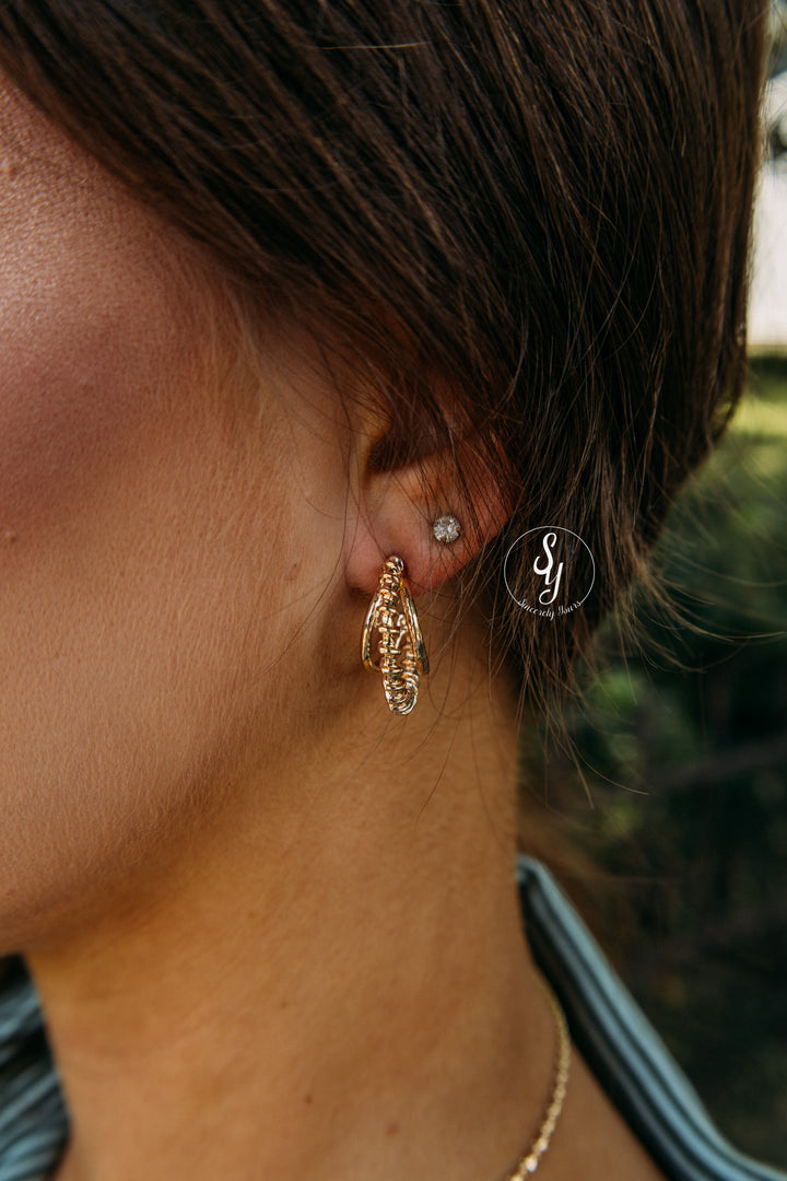Gold Girl Earring