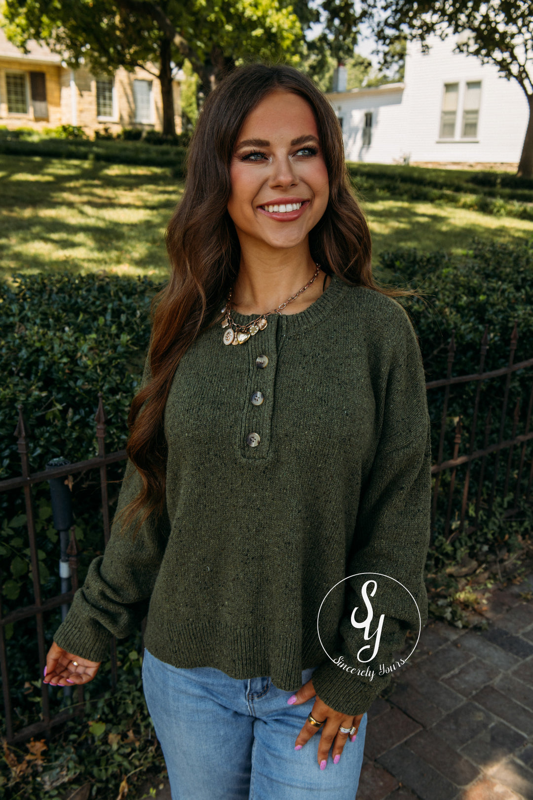 Rich And Cozy Sweater - D. Olive