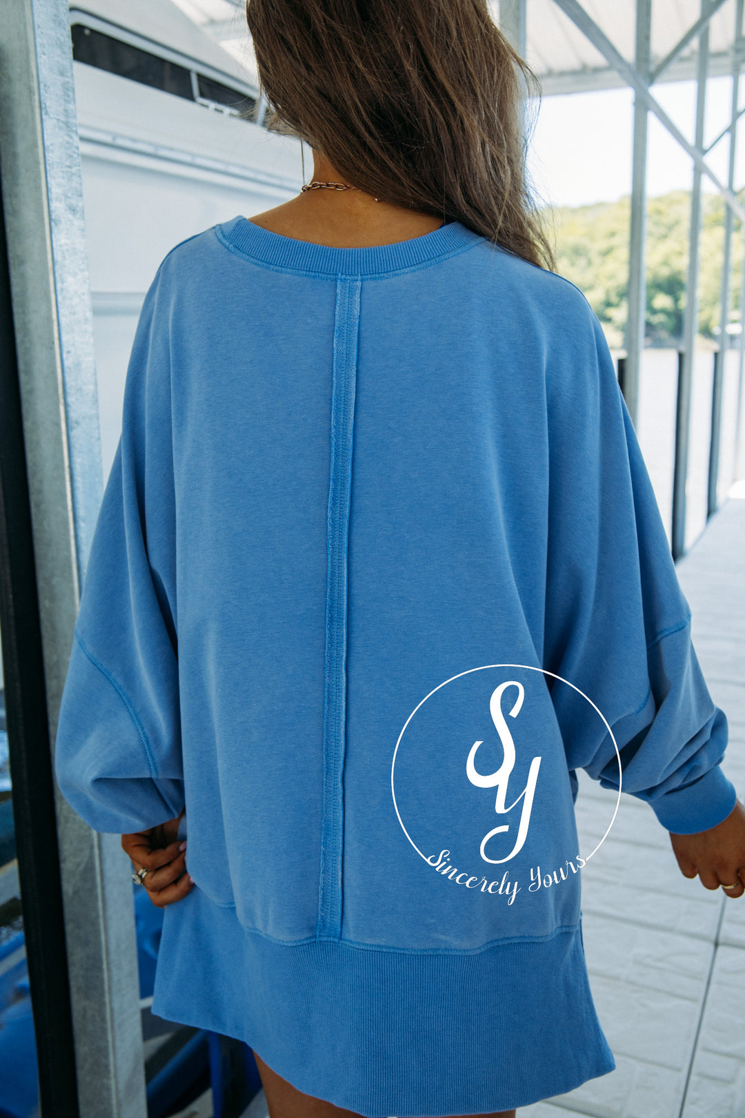 Star Filled Life Sweater - Blue