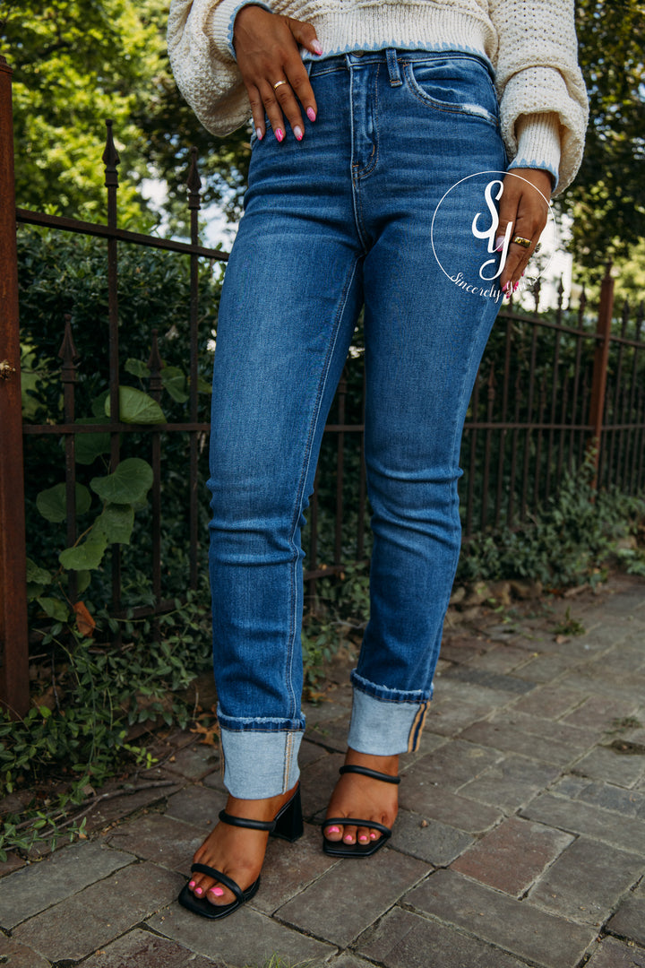 Oak And Ivy High Rise Denim- Imblue