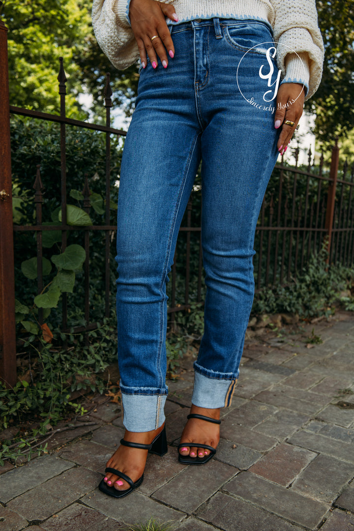 Oak And Ivy High Rise Denim- Imblue