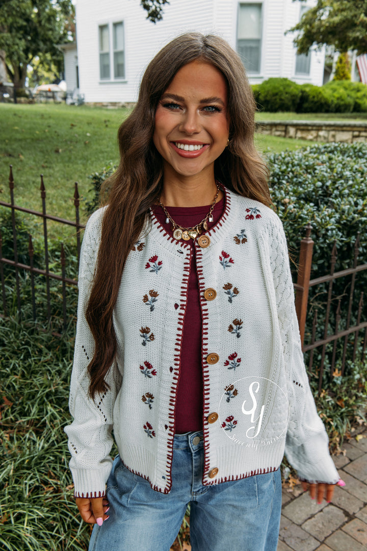 Bloom Cardigan - Cream
