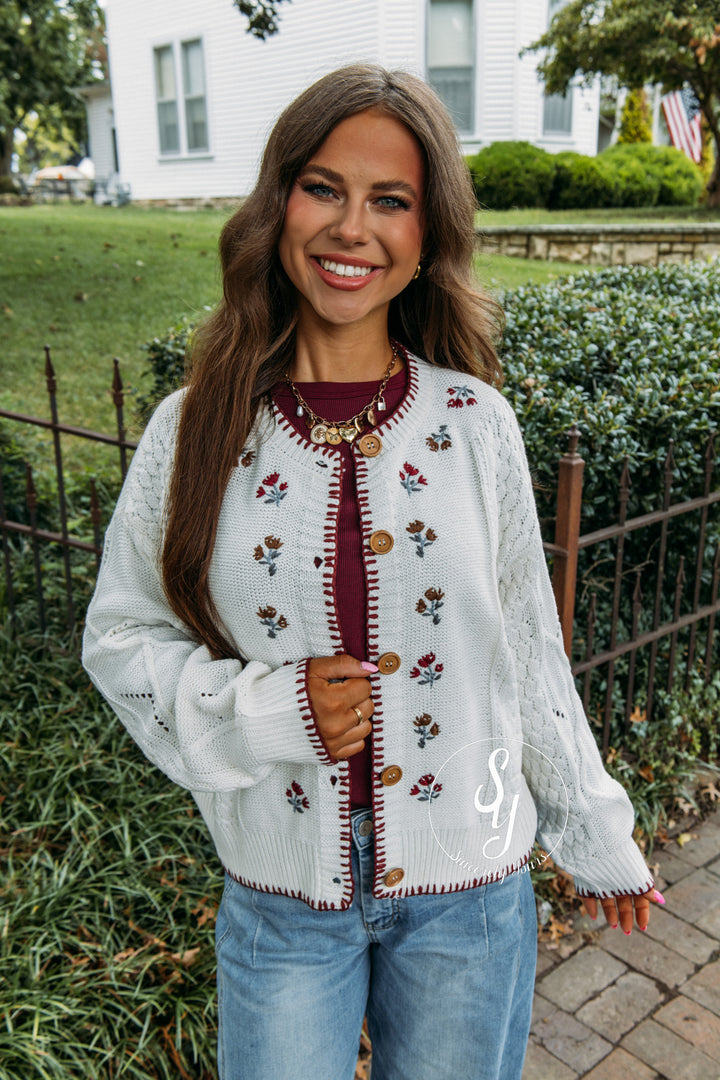 Bloom Cardigan - Cream