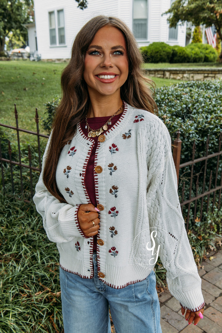 Bloom Cardigan - Cream